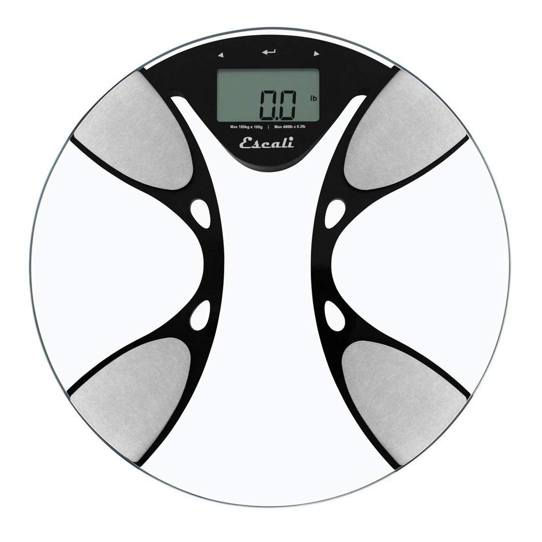 Escali Ultra Slim Body Composition Scale With Bioelectrical Impedance Analysis Technology, Calculates Body Fat Percentage, Body Water, Lean Muscle And Total Bone Mass
