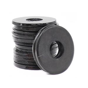 50pcs Black M8 Flat Washers(OD=24mm, 2mm Thickness) Grade 8 Carbon Steel, Zinc Plated