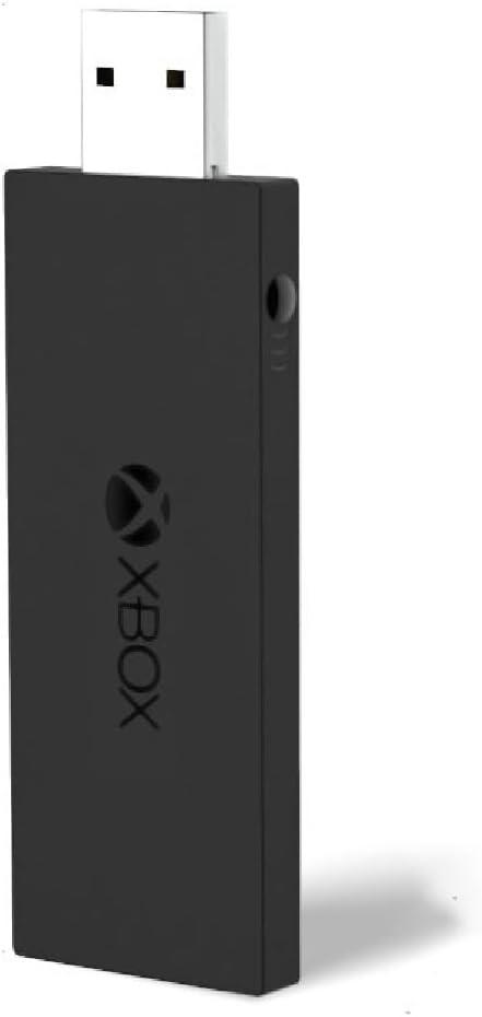 USB Wireless Adapter for Xbox One Controller Compatible with Xbox One, One S, One X, Elite 1, Elite 2 Controller Works with PC, Laptops, Tablets, Windows 7 8 10, Low Latency (Black)