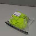 OYOANGLE Women's Ring Linked Cut Out One Shoulder One Piece Swimsuit High Cut Bathing Suits (Large, Lime Green)