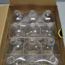 Vivaplex, 12, Clear, 16 Oz Glass Bottles, With Lids