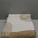 Mid Century Modern Blanket for Bed, Striped Geometric Throw Blankets for Couch, Arch Line Abstract Fleece Blankets, Minimalist Neutral Comfort Blanket, Lightweight Soft Cozy for Fall Winter 78"x75"