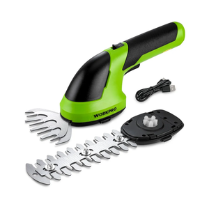 WORKPRO Cordless Grass Shear & Shrubbery Trimmer - 2 in 1 Handheld 7.2V Electric Grass Trimmer Hedge Shears/Grass Cutter Rechargeable Lithium-Ion Battery and Type-C Cable Included