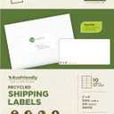 Avery EcoFriendly Recycled Shipping Labels, 2" x 4", White, Permanent Adhesive, Laser & Inkjet Printers, 1,000 Total, Great for Shipping and Mailing, Product Merchandising, and More (48163)