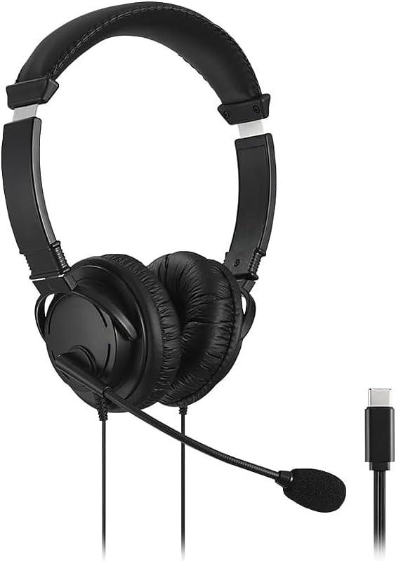 Kensington Hi-Fi USB-C Headphones with Mic (K97457WW), Black