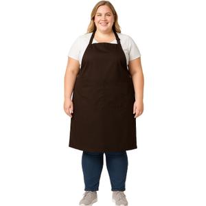 Urby Kitchen Cooking Aprons for Women with Pockets Plus Size, Ideal For XL XXL or Waist W38+. Extra Large and Long.