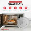 12.4" Toshiba Microwave Turntable Glass Plate + Roller Ring + Coupler Feet Kit Replacement for EM131A5C-BS / EM131A5C-SS / ML2-EC10SA(BS) / ML-EM45PIT(BS), Panasonic, Emerson & Frigidaire Microwaves