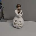 Gifts For Mom From Daughter - Candle Holder Statue W Flickering LED - Birthday Gift For Daughters Mothers Day Present Christmas Moms Unique Gift