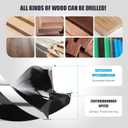 6PCS Auger Drill Bit 18"Long,Quick Change Hex Shank Tri Flute Wood Drill Bit for Soft and Hard Wood,Plastic,Drywall and Composite Materials(1/4",3/8",1/2",5/8",3/4",7/8")