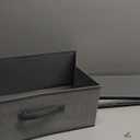 DAYARD Fabric Bins [1-Pack], Foldable Cube Baskets Storage Boxes for Shelves, Closet, Bookshelf, Nursery Organizer Containers (grey, medium)