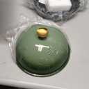 Bread Oven Cast Iron Bread Dutch Oven with Cloche Lid for Bread Baking Green Enameled Cast Iron Bread Oven with Dome Lid for Sourdough, 9.8 Inches (Green)