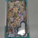 Case for Samsung Galaxy S25 Ultra,Stained Glass Bloom Flower Phone Case Drop Resistant Glossy 2 in 1 Solid Dual-Layer Cover for Girl Women