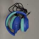 Kids Bluetooth Headphones, 85H Playtime Wireless Headphones for Kids, Colorful LED Lights, 85/94dB Safe Volume Limit, Bluetooth 5.4 Built-in Mic Toddler Headset for Tablet/Airplane/Travel (Blue)