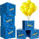 Qilery 16 Pcs Balloon Box Party Military Supply Fragile Loot Drop Box Party Favors with Yellow Balloons Entertainment Theme Birthday Activities Box for Birthday Christmas