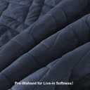 HORIMOTE HOME Quilt Set Queen Size Navy Blue, Classic Geometric Diamond Stitched Pattern, Ultra Soft Microfiber Lightweight Bedding Bedspread Coverlet for All Season with 1 Quilt 2 Pillow Shams, Full/Queen