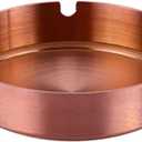 YOKIOU 2pcs Pink Ashtray Stainless Steel 3.9in Ash Holder for Home Office Hotel (Pink)