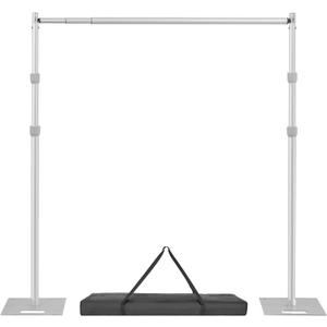 Hecis 10x10ft Heavy Duty Pipe and Drape StandAluminum Backdrop Stand Kit with Adjustable HeightPortable Photography Studio Frame for Events, Wedding, Party Decorations