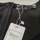 WEACZZY Formal Dresses for Women Gowns Evening Party Cocktail Dress Long Split Elegant V Neck Wrap Ruffle Wedding Guest Dresses, Black, L