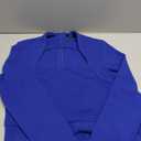 Pink Queen Jumpsuits for Women Dressy Scoop Neck Long Sleeve Wide Leg Romper One Piece Trendy Outfits (Small, Dark Blue)