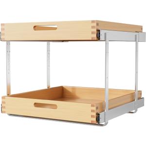 2 Tier Pull Out Drawers for Cabinets 21"W x 21"D, Farmeless&Farme
