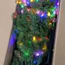 National Tree Company 12 ft Pre-Lit Downswept Douglas Fir Slim Artificial Christmas Tree, 850 LED Lights, 2,165 Tips, Foot Switch, 10 Light Functions, Includes Stand, Green