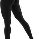 YEOREO Yoga Pants Workout Leggings for Women Hidden Scrunch Butt Lifting Leilanie High Waisted Tummy Control Gym Leggings (Medium, Black)