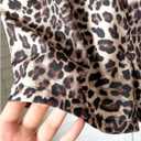 Girl's Leopard Print Casual Shorts Y2K Letter Patched Elastic Waist Summer Mini Shorts (Coffee Brown)