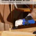 AVID POWER Oscillating Tool, 22000 OPM Electric Oscillating Multi Tool with 3Oscillation Angle, Cutting, Sanding, Grinding, Scraping, 11 Accessories & Universal Interface-Blue