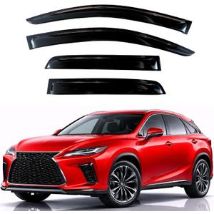 KPY Rain Guards Fit for 2023-2026 Lexus RX350 RX350h RX500h, Out-Channel Window Visors Vent Wind Deflectors 4PC, Car Accessories for 23-26 Lexus RX Series
