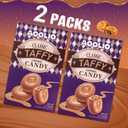 AOOLIO Classic Chocolate Taffy Candy - Individually Wrapped Toffee Fudge Gummy for Goodie Bags, Road Trips, Treats, Offices, Celebrations - 6.34 oz (2 Boxes), BBD 10/27/2026