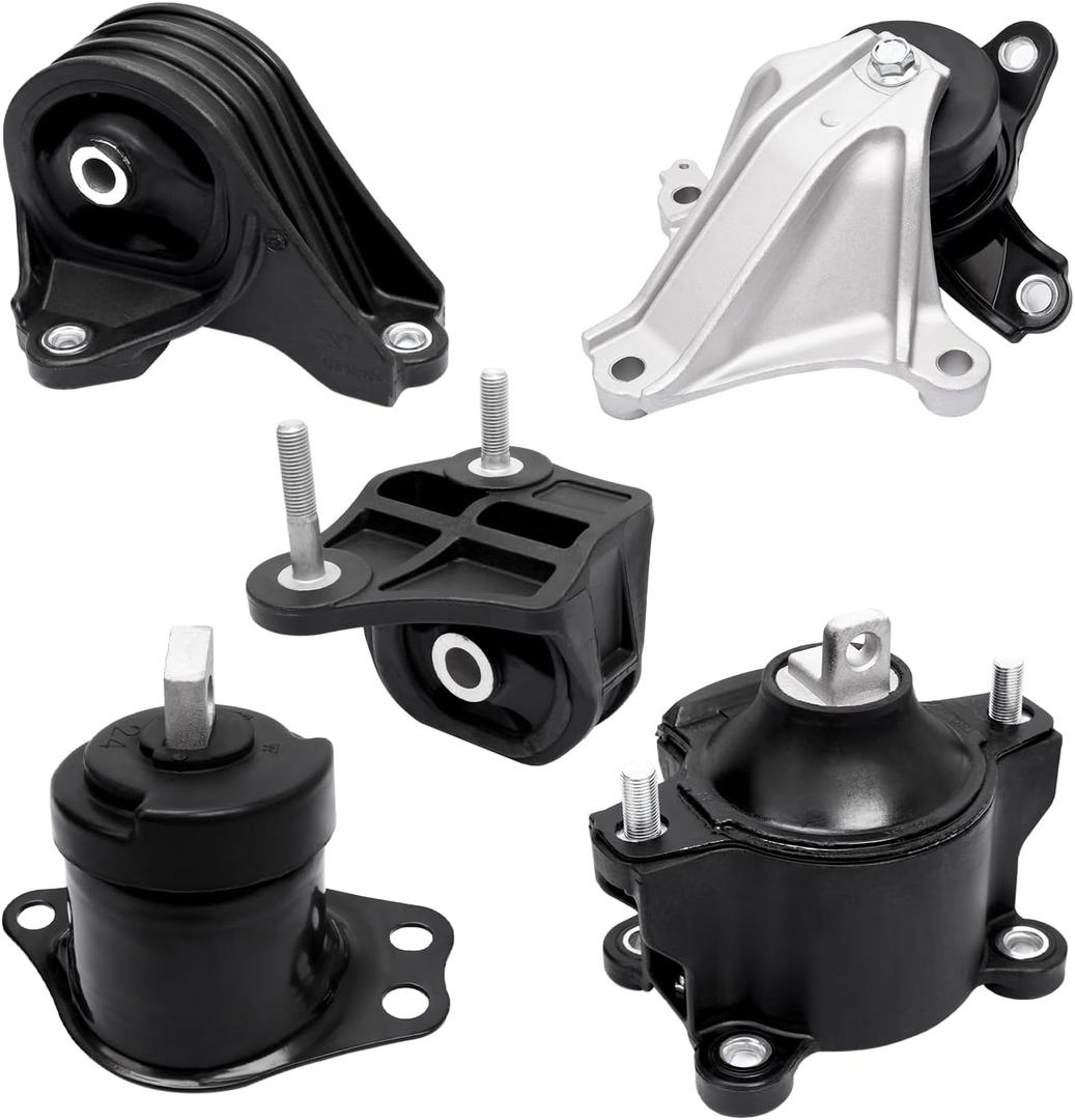 5pcs Engine Motor and Transmission Bracket Kits Compatible with 2013/ 2014/ 2015/ 2016/ 2017 H~O~N~D~A Accord 2.4l,Replace # A65040/ A65054/ A65068/ A65071/ A65072