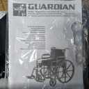 Medline Comfortable Folding Wheelchair with Swing-Back Desk-Length Arms and Swing-Away Footrests, 20W x 16D Seat