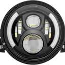 SKTYANTS 7" 7 Inch Round LED Motorcycle Headlight assembly with 7 Inch Housing DRL Turn Signal Lights for Motorcycle Headlights (black)