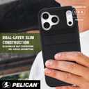 Pelican Protector iPhone 17 Pro Max Case [Compatible with MagSafe] Rugged Magnetic Phone Case with 16ft Military-Grade Drop Protection - Heavy Duty Phone Cover for iPhone 17 Pro Max- Black