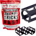 SkaterTrainers- Skateboard Tricks Fast No Experience Needed- Fun, Safe, and Easy- Ollies, Kickflips and More- All Ages- Accessories Make Great Stocking Stuffers Gifts for Teen Boys and Girls (Black)