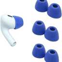 Comply Memory Foam Replacement Earbud Tips for Apple AirPods Pro 1 & 2 | Ultimate Comfort, Secure Fit, Superior Noise Isolation | Anti Slip, Prevent from Falling Out | Blue, Large (3 Pairs)
