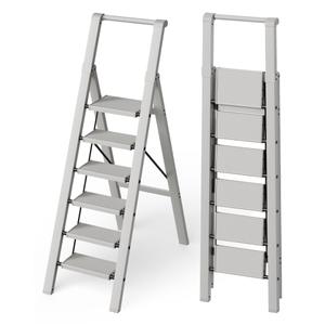 Mayi Plus 5 Step Ladder Foldable, Aluminum, Lightweight Step Stool