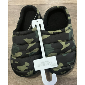 CAPELLI Boys Camouflage Slippers Elastic Closed Heel House Shoes for Toddler Kids 12-13