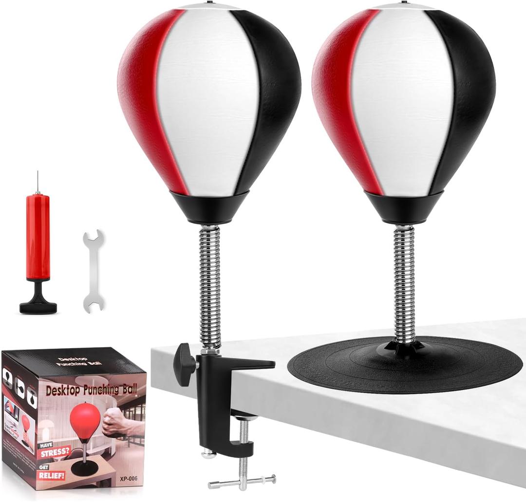 Desktop Punching Bag, Super Strong Suction Boxing Bag Speed Balls, Stress Buster with Suction Cup for Office Table and Counters, Fun Gift for Boss or Coworker