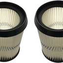 2 PACK KLEAN AIR 17812 Replacement Blue Stripe Cartridge Filter Compatible with Crafts man Replace Part 17812 9-17812 73108 Pleated Paper Vacuum Dirt Filter for most 5,6,8,12 gallon vacs before 1988