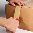 Anyknow Brown Packing Tape 6 Rolls Heavy Duty Packing Tape with 1 Dispenser - 2.5mil x 1.88" x 60Y Strong Adhesive Packaging Tape for Carton Sealing, Shipping, Mailing & Storage