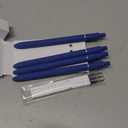 Blue Gel Pens, 4Pcs Quick Dry Blue Ink Pens with 3 Extra Refills, Fine Point Retractable Smooth Writing Pens for Journaling, Office, Note Taking, School Supplies, Nurse Aesthetic (Blue)