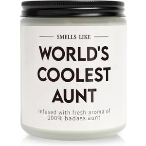 Aunt Gifts, Mothers Day Gifts for Aunt from Niece Nephew - The Cool Aunts-Candle, Best Aunts Ever Gift, Birthday Present, Auntie Gift Ideas