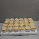 Norme 36 Pcs 4 oz Glass Jars with Lids Empty Small Glass Containers and Inner Liners Reusable Cosmetic Jars Round Airtight Bottles with Plastic Woodgrain Lids for Travel