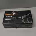 PINA Upgraded Retractable Dog Leash, 26 ft Dog Leash for Small Medium Large Dogs Up to 110lbs, Heavy Duty Reflective Nylon Tape 360 Tangle-Free, with Anti-Slip Handle, One-Handed Brake, Pause, Lock (Black)