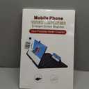 Screen Magnifier New Version, 20" HD Screen Magnifier for Cell Phone, Mobile Phone Magnifier Projector Screen, Foldable Phones Stand with Screen Amplifier, Compatible with All Phones (Black,20in)