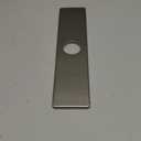 Brushed Nickel Faucet Plate, Sink Hole Cover, Faucet Deck Plate 10 Inch 1 or 3 Hole Long Rectangle Cover Deck Plate Faucet Escutcheon for Bathroom Vanity Sink Faucet Stainless Steel