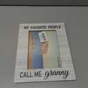 Beliran Granny Gifts Picture Frame 5x7, Grandma Photo Frame, Christmas Mothers Day Birthday Gifts for Grannys, My Favorite People Call Me Granny Wooden Picture Photo Frames for Desk Home Room Decor