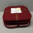 4 Pack Memory Foam Honeycomb Nonslip Back 16" x 16" Chair/Seat Cushion Pad, Wine Burgundy