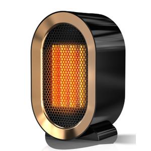 Indoor Electric Portable Space Heater, 1200W Personal Desk Heater, Fast Quiet Heating Ceramic for Large Room,Bedroom and Office Use